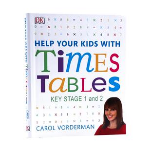 进口英文原版正版DK家庭教育工具书帮助你的孩子学习乘法Help Your Kids With Times Tables儿童数学基础知识家庭育儿学习技巧