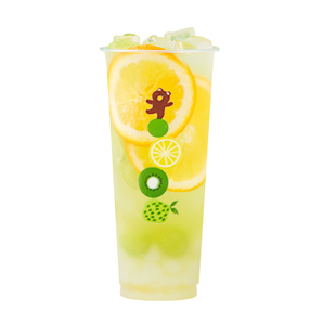 90口径奶茶杯子700ml商用一次性带盖透明塑料豆浆饮料果汁杯专用