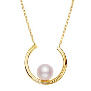 CIRCLE珠宝许愿池系列akoya天然海水珍珠项链正品单颗吊坠18K金