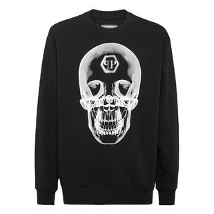 PHILIPP PLEIN 男士骷髅印花圆领长袖卫衣