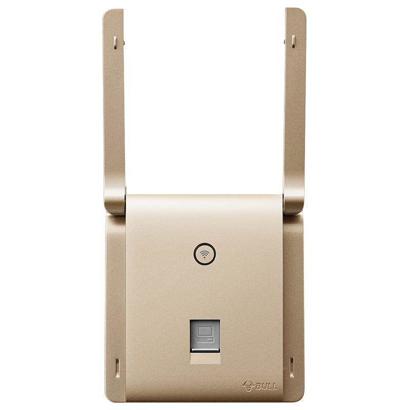 公牛86型智能wifi插座墙壁入墙式无线路由器ap带网络开关面板