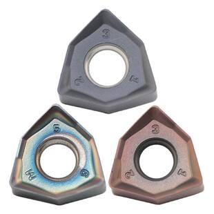 快进给双面六角桃形WNMU060408R铣刀片90度重切削铣刀盘