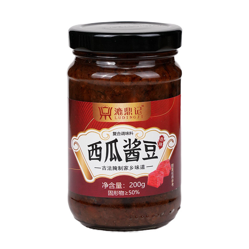 西瓜酱豆河南特产辣椒酱老式黄豆