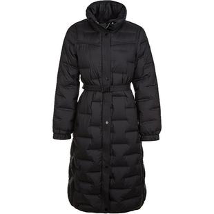 名师路鸭绒羽绒服冬季女新款立领厚款长款外套柔软黑色时尚