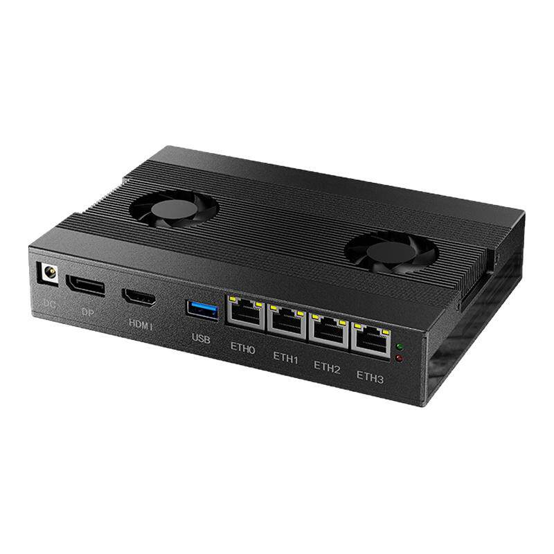腾颂E4软路由i3-8130U/I5-8250U多网口工控机4415U四网双串小主机