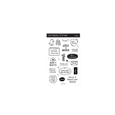 韩国paperian可爱涂鸦无痕贴纸