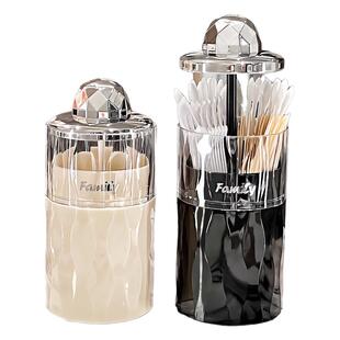 按压式牙签盒自动弹出2024新款轻奢高级高颜值牙签筒创意牙线盒