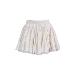 邓恩熙同款 Kroche 浪漫芭蕾 法式蕾丝拼接 蓬蓬A字短款蛋糕半裙