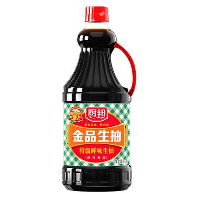 厨邦金品生抽1.63L特级酿造酱油