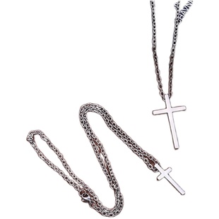 十字架项链男款百搭嘻哈情侣吊坠毛衣链美式hiphop项链不掉色配饰