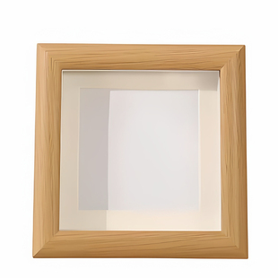 中空高清真玻璃装裱外框迷你小相框摆台正方形儿童作品相框4寸