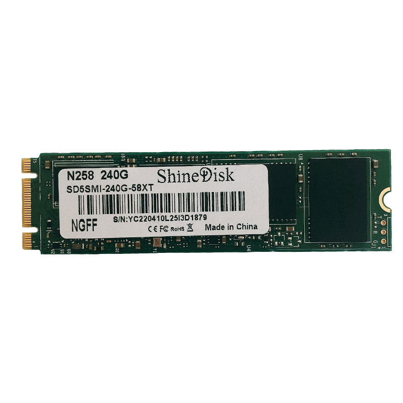 ShineDisk N258 240G笔记本M.2固态硬盘NGFF 256G 512G SSD非NVME