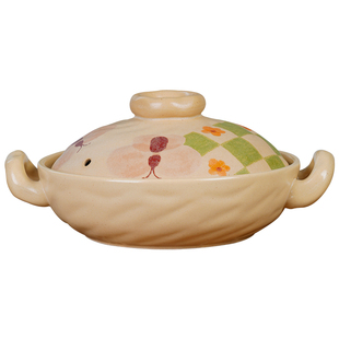 浅口砂锅家用燃气灶专用土陶耐热耐高温干烧不裂炖肉陶瓷平底锅