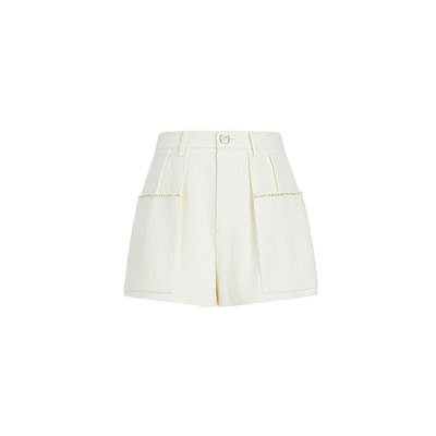 ochirly欧时力粗花呢小香风裤