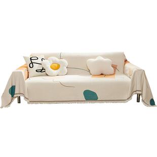 雪尼尔沙发垫全盖布巾四季通用防滑沙发套罩2026新款防猫抓布盖毯