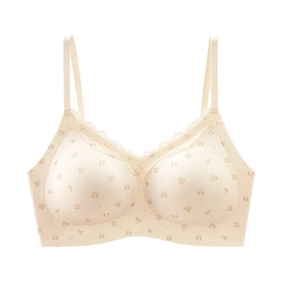 蕉茂粉彩风无痕聚拢美背文胸