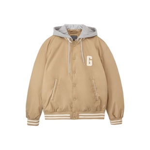 GUESS男女同款保暖连帽羽绒服外套-M4PN67W55R0