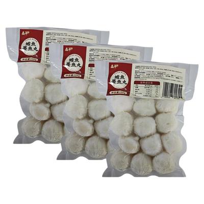 日食记 晶华鲜蔬鱼丸250g*3袋人工捶打鱼肉丸子火锅关东煮食材