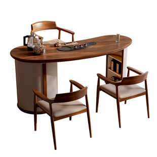 阳台小户型茶桌椅组合现代新中式实木茶几家用小茶桌功夫泡茶桌