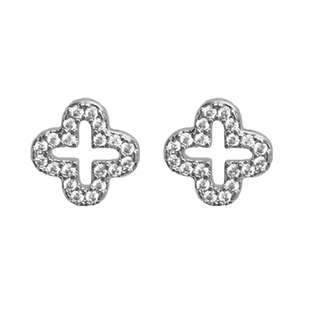 四叶草银针耳钉女轻奢精致高级感新款夏天耳环小众设计感气质耳饰