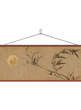新中式客厅禅意竹子装饰画茶室画