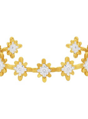 OOAK 满圈白日日落烟花纯银手镯 原创设计师气质高级感礼物默叙