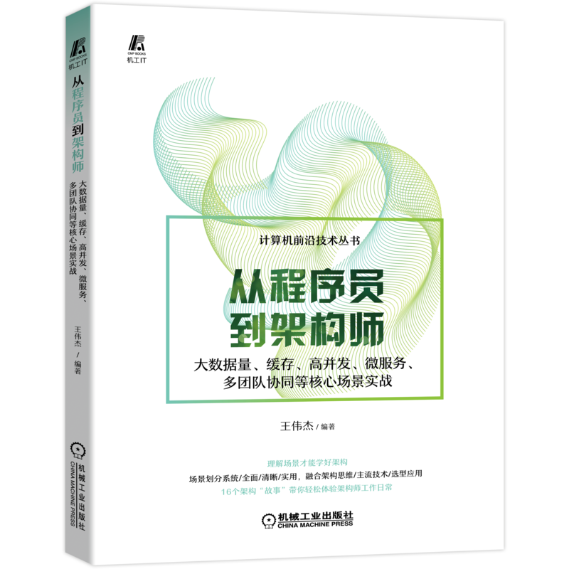 官网正版 从程序员到架构师 大数据量 缓存 高并发 微服务 多团队协同等核心场景实战 王伟杰 冷热数据分离 设计表结构