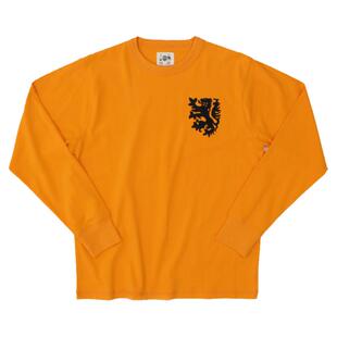 十贰码Leredita克鲁伊夫14号荷兰复古长袖球衣超柔软纯棉平纹面料