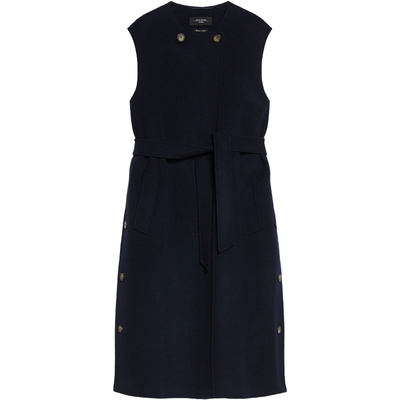 【甄选惠享】Weekend MaxMara 24秋冬女装无袖羊毛大衣5276014106