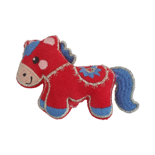 森系小清新布艺小马胸针可爱小众本命年生肖马设计感胸花装饰别针