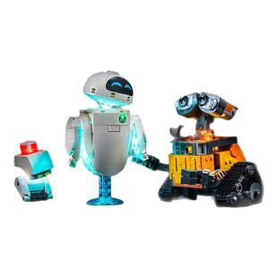 适用于乐高积木灯饰迪士尼43279瓦力和伊娃机器人灯光LED配件改装