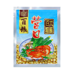 百粮营口大酱150g袋装农家东北辽宁大豆酱黄豆酱蘸酱菜饭包正宗