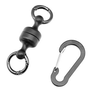 户外便携磁力悬挂器登山扣磁钩磁力挂扣抓鱼手套强磁对吸磁铁扣