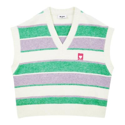 MLMRv领针织背心美拉德套装