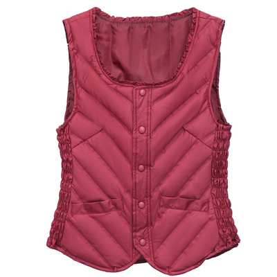 2025年新款女士羽绒马甲女背心贴身冬季轻薄内穿短款白鸭绒内胆