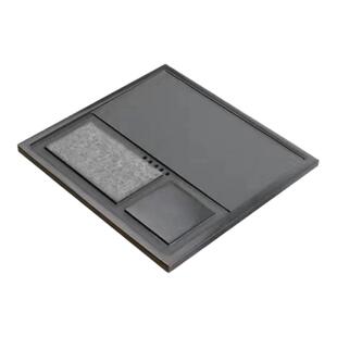 天然茶桌石板面茶台石板内嵌入式茶几乌金石茶盘定制桌面中间盖板