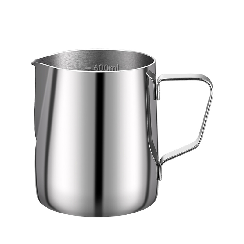 加厚不锈钢拉花杯刻度量杯拉花缸泰式拉茶壶尖嘴杯奶缸咖啡奶茶店