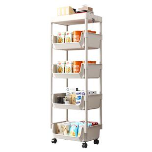 书包置物架多层夹缝收纳架子蔬菜篮落地柜零食小推车厨房放菜筐