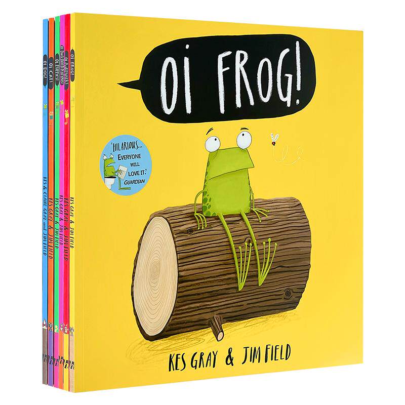 【原版正品】趣味动物韵律启蒙绘本6册英文原版平装 Oi Frog Dog Cat 噢 青蛙 小狗 猫 鸭嘴兽 英文原版 Kes Gray 亲子共读书籍