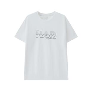 N+a纳迪亚圆领短袖t恤男女夏季新款宽松百搭休闲运动上衣