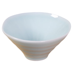 龙泉青瓷米饭碗家用2026新款碗面碗餐具高温陶瓷斗笠碗早餐喝粥碗