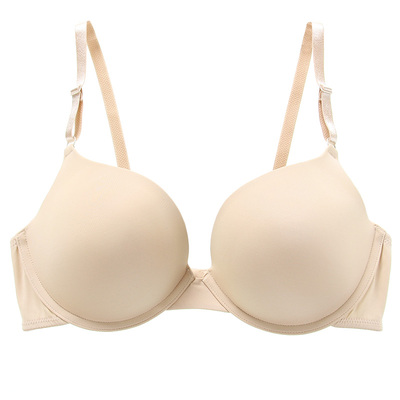 欧美聚拢文胸罩两排扣简约内衣