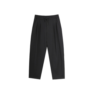 【博主同款】廓型弯刀裤松紧腰肌理感长裤男商场同款2025秋季新款