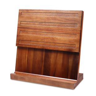 日本三本盛刀架磁吸实木家用防霉专用套装刀座厨房菜刀具架收纳