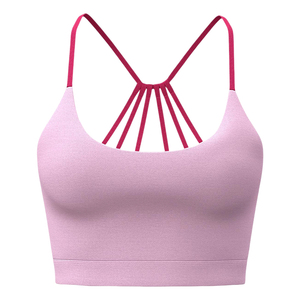 运动内衣女美背外穿防震聚拢跑步训练背心上衣防下垂瑜伽健身文胸