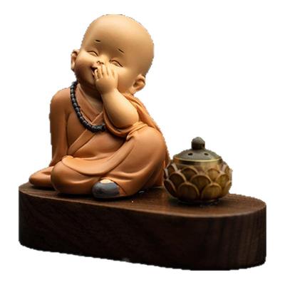 可爱佛系小和尚汽车摆件车载香薰