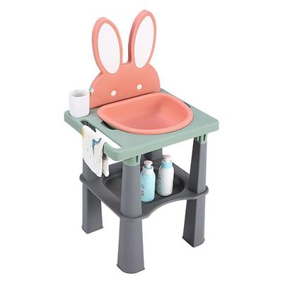 梦佳捷家用架子塑料早教洗脸盆