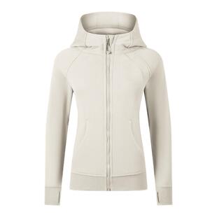 lu同款scuba卫衣女抓绒帽衫全拉链连帽加绒保暖运动跑步瑜伽外套