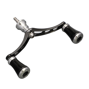 HEIGHTEN海腾垂钓双摇臂铝合金纺车轮改装手摇把握丸渔轮配件摇把