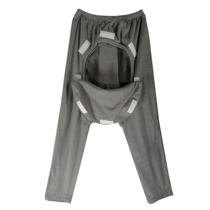 男女病员服大小便失禁卧床病人护理内裤保暖前后隐形开档长裤成人